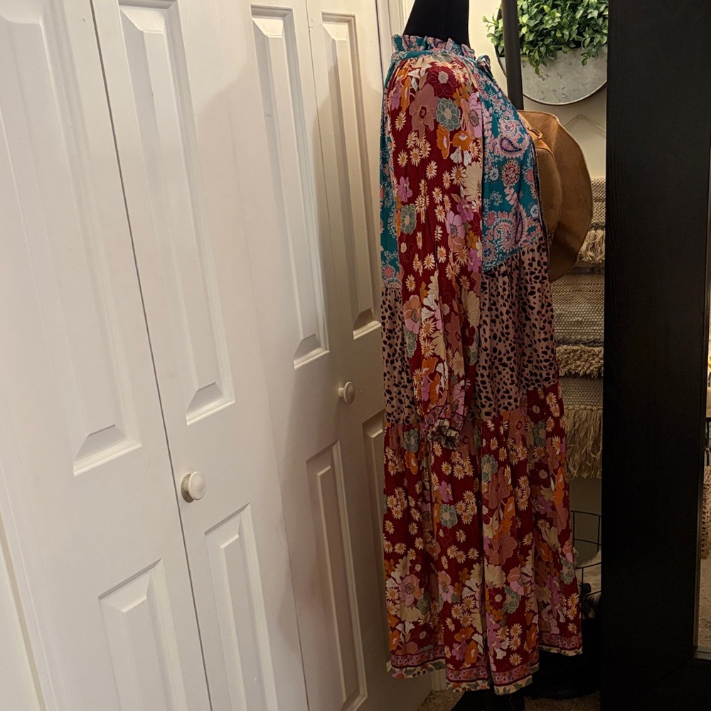 Umgee Multicolor Floral Long Sleeve Dress - Picture 3 of 8